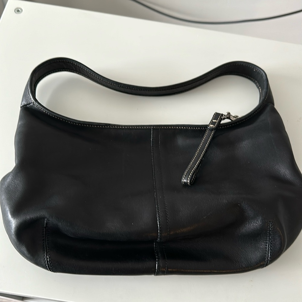 Coach black leather Ergo Hobo